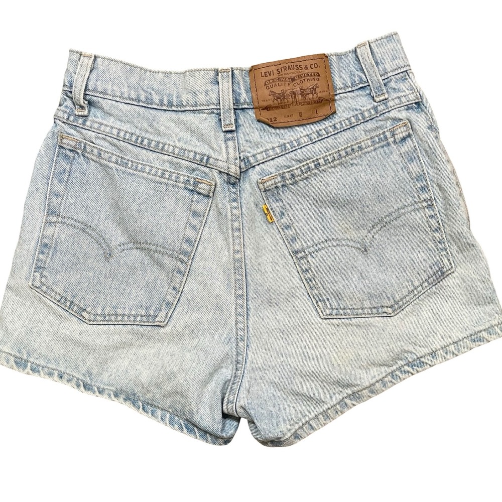 Levi's Light Wash Denim Jean Shorts - Light Blue